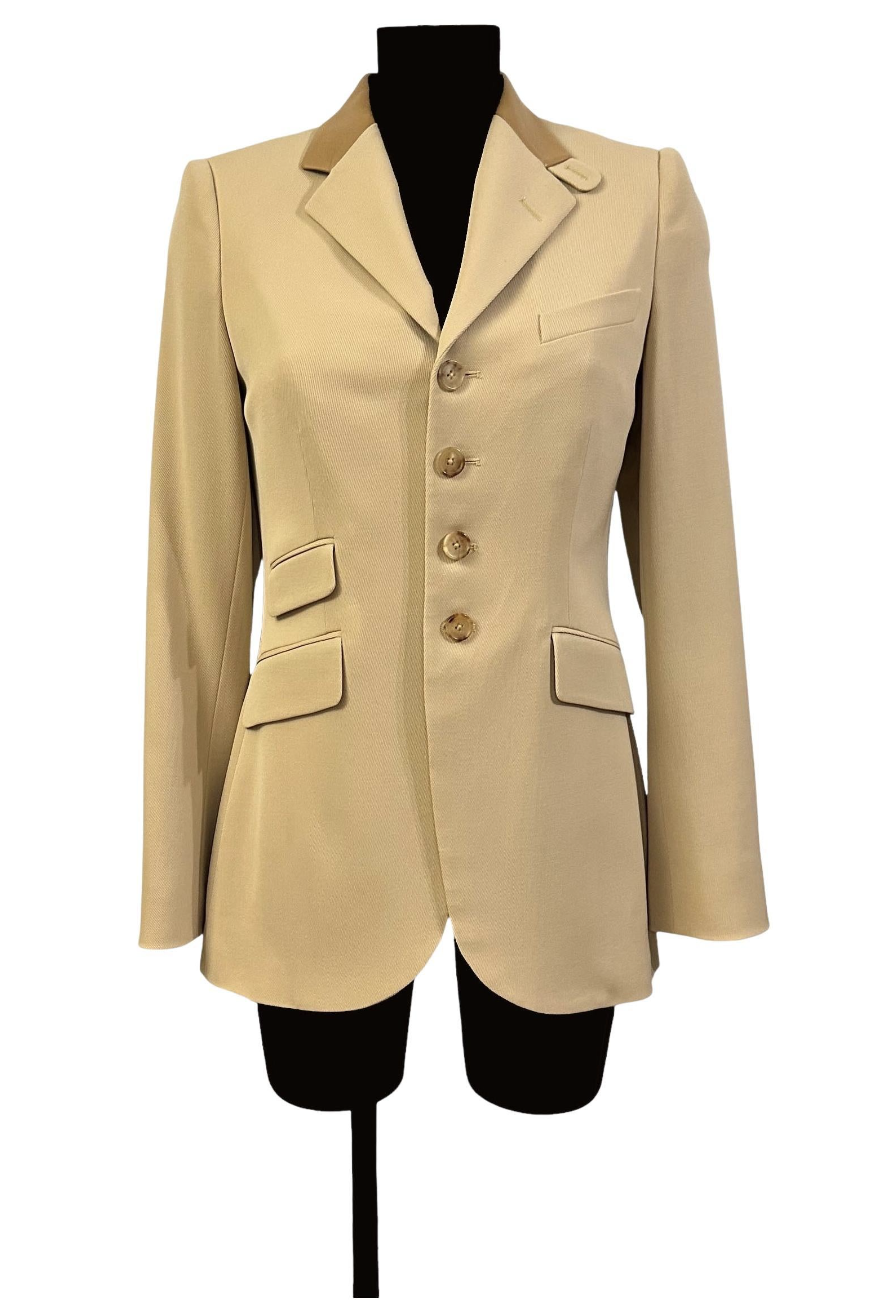 Ralph Lauren Purple Label Wool and Leather Blazer — UFO No More